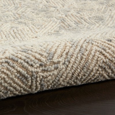 Handmade Tufted Wool Beige/Grey Area Rug 2'3" x 7'6"