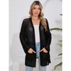 Clearlove Women Lightweight Cardigan Casual Knit Top Summer Beach Coverups - 2 of 4