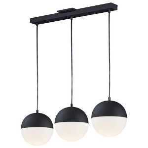 ET2 Lighting Half Moon 3 - Light Pendant in  Black - 1 of 4