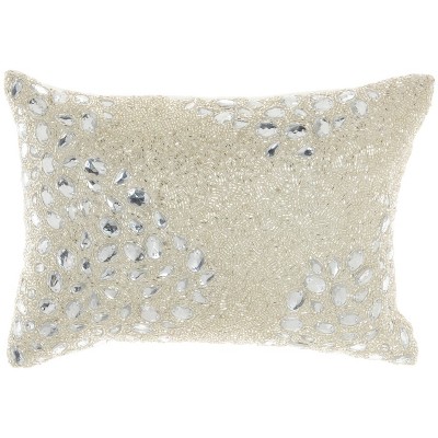 10"x14" Luminescence Fully Beaded Lumbar Throw Pillow - Mina Victory