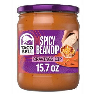 Taco Bell Spicy Bean Dip Cravings Dip, 15.7 oz Jar (Pack of 2) - 1 of 1