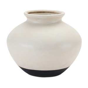 Melrose Two Tone Ceramic Vase 9"D - 1 of 2