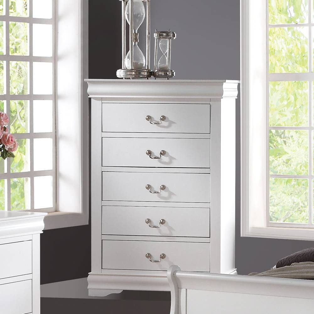Photos - Dresser / Chests of Drawers 31" Louis Philippe Chest White - Acme Furniture