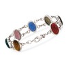 Ross-Simons Multi-Stone Scarab Bracelet in Sterling Silver - 3 of 4