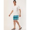 Lars Amadeus Men's Summer Contrast Color Drawstring Waist Swim Shorts - 4 of 4