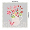 Amanti Art 22"x22" Bird with Jug of Flowers by Nic Squirrell Framed Canvas Wall Art - 4 of 4