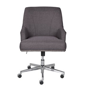 Style Leighton Home Office Chair Inviting Graphite - Serta, Grey