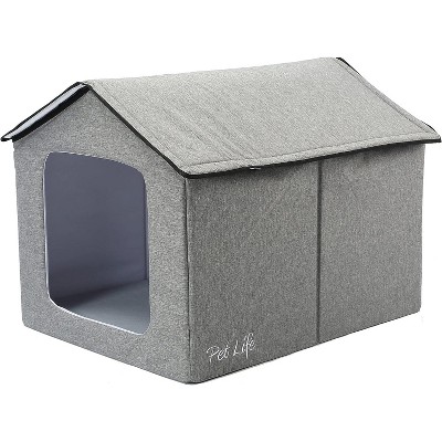 Folding Zippered 360 Vista View House Pet Crate - Orange - Medium