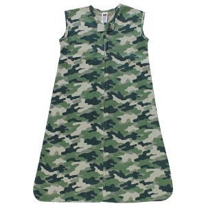 Hudson Baby Cotton Sleeveless Wearable Sleeping Bag, Sack, Blanket, Camo - 1 of 2