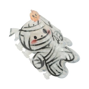 Unique Bargains Halloween Claw Clip Orange Black 1 Pc - 1 of 4