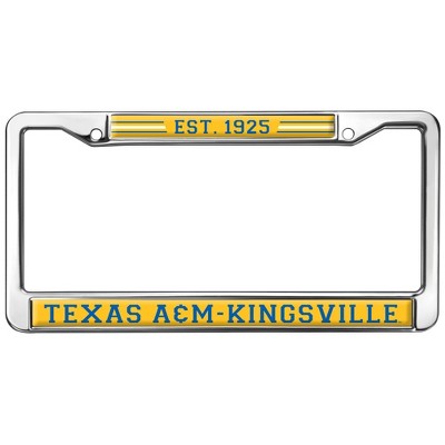 Texas A&M - Kingsville School Logo Full Size Standard License Plate Metal Frame