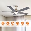 Parrot Uncle 56" Brushed Bronze Indoor Integrated LED DC Motor Ceiling Fan, Farmhouse - 4 of 4