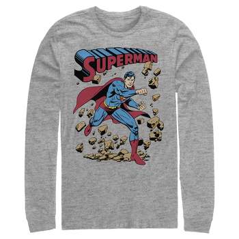 Men's Superman Hero Break Barriers Long Sleeve Shirt