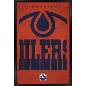 Trends International NHL Edmonton Oilers - Logo 25 Framed Wall Poster Prints - 1 of 4