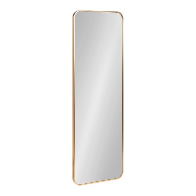 Zayda 48" Gold Aluminum Rectangular Wall Mirror