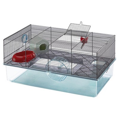 Ferplast Favola 57901470US2 Large Multi-Level Hamster Cage with Water Bottle, Food Dish and Hamster Hide-Out