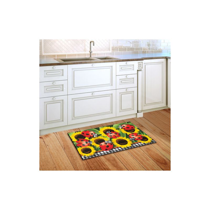 Briarwood Lane Ladybugs And Sunflowers Summer Doormat Floral Everyday Indoor Outdoor 30" x 18", 4 of 5