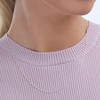 Sterling Silver Thin 0.8mm Box Chain Necklace Yellow Gold or Silver Simple and Fashionable, Suitable for Women's Daily Wear - 2 of 4