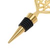 Unique Bargains Bottle Stoppers Zinc Alloy PTR Gold Tone Black 4.13"x1.57"x0.79" 1Pcs - 3 of 3