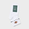 Women's Game Day Embroidered Football Pointelle Bobby Socks with Lettuce Edge Cuff - Wild Fable™ - 2 of 3