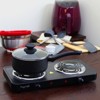 Oster Ashford 2 Quart Aluminum Nonstick Sauce Pan with Tempered Glass Lid in Black - 3 of 4