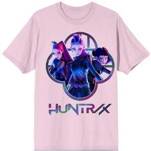 Kpop Demon Hunters Huntrix Capture Color Adult Crew Neck Short Sleeve T-Shirt - 1 of 2