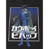 Cowboy Bebop Character and Title Logo Men's Black Heather Sleep Shirt - 2 of 2