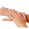 Guili 2ctw Fancy Yellow & White Lab-Created Moissanite Halo Engagement Anniversary Adjustable Ring - 2 of 3