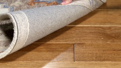 Ivory and Rust Hand-Tufted Wool 4' x 6' Area Rug