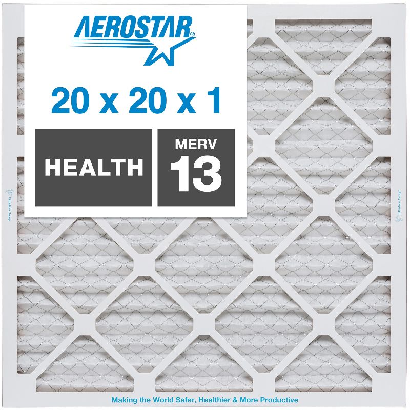 Aerostar AC Furnace Air Filter - Health - MERV 13 - Box of 4, 1 of 9