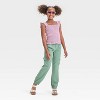 Girls' Woven Cargo Jogger Pants - Cat & Jack™ - 3 of 3