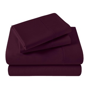 Egyptian Cotton 400 Thread Count Solid Deep Pocket Sheet Set by Blue Nile Mills - 1 of 4