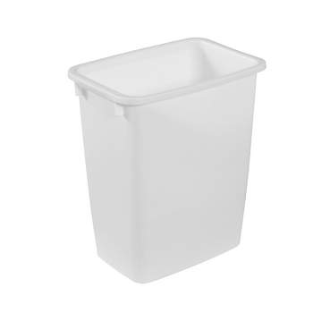 Rubbermaid 21 Quart Traditional Open-Top Wastebasket Indoor Trash Bin Container for Kitchens, Bathrooms, or Home Offices, White