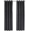 MAYEERTY Curtain Panel Gray Micro Suede Room Darking for Living Room Bedroom Modern 54"x95" 2pcs - 4 of 4
