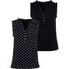 Women's 2 Pk Polka Dot Tops - LASCANA - 2 of 4