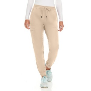 Medichic Women's Seven Pocket Cargo Scrub Pants Joggers with 4-Way Stretch - 1 of 4