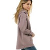U.S. Apparel Men's & Women's Open Bottom Loose Fit Cozy Hoodie Sweatshirt | Vineyard - 3 of 4