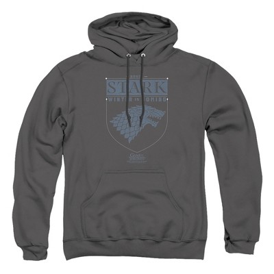 Game Of Thrones Stark & Targaryen Zip Hoodie – Men's Grey/Black Fleece Sweatshirt