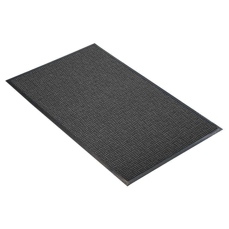 3&#39;x4&#39; Solid Doormat Charcoal - HomeTrax, 1 of 5