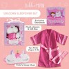 Tickle & Main Unicorn Gifts for Girls Sleepover Set of 4, Includes Unicorns Storybook, Plush Stuffed Animal, Sleep Mask & Robe - 2 of 4