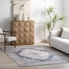 Nuloom Noemie SplashGuard Vintage Medallion Machine Washable Area Rug - 2 of 4