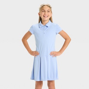 Girls' Short Sleeve Uniform Performance Jersey Tennis Dress - Cat & Jack™ - 1 of 3