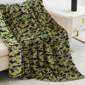 50"x60" Printed Velvet Throw Blanket - Sutton Home Fashions - 1 of 4