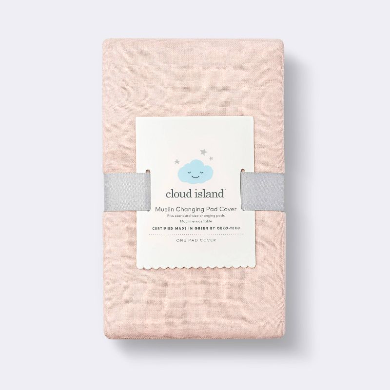 Muslin Changing Pad Cover - Pink - Cloud Island&#8482;, 4 of 7