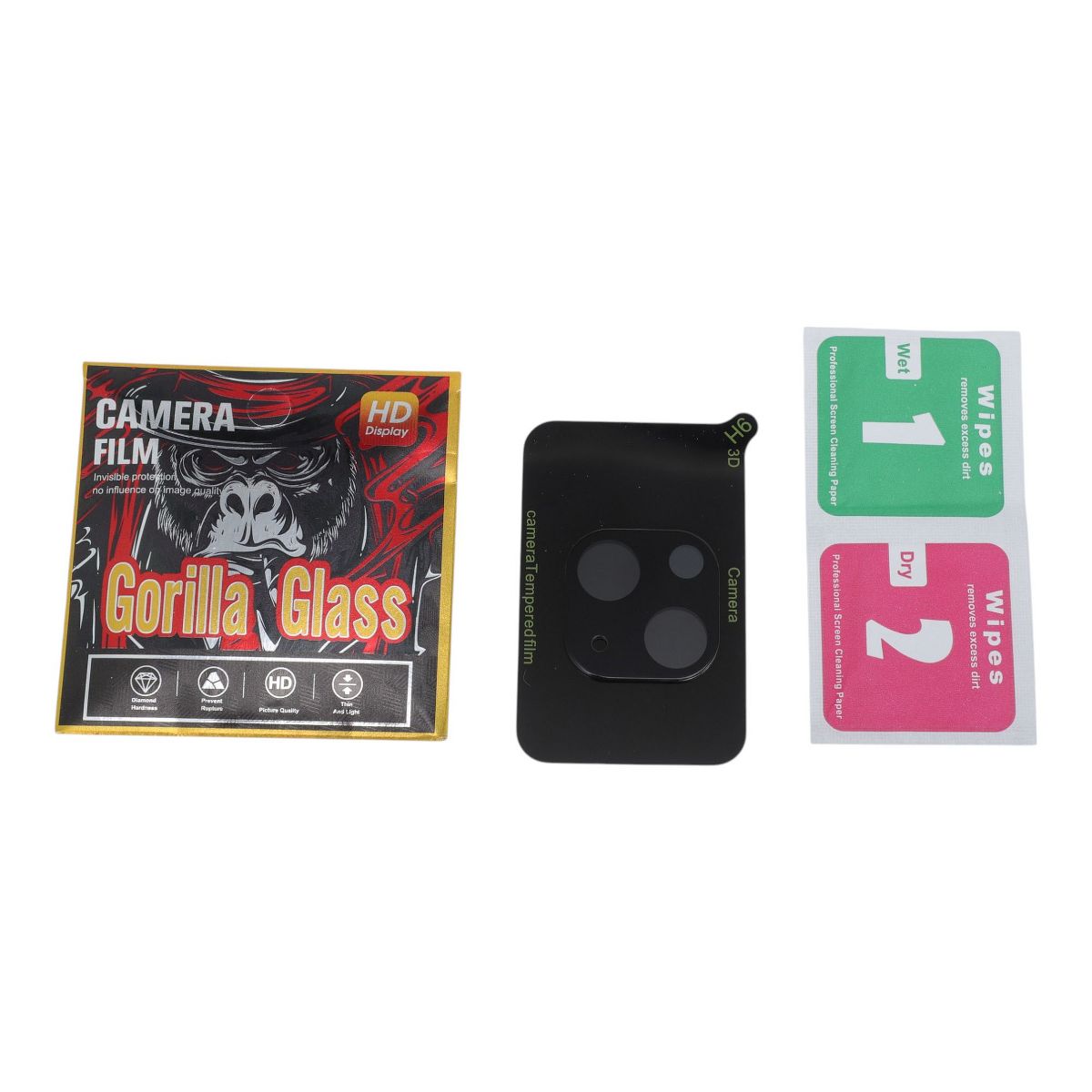 Unique Bargains Phone Camera Cover 5H Glossy Camera Lens Protector Glass Black 1Pcs - thumbnail 3