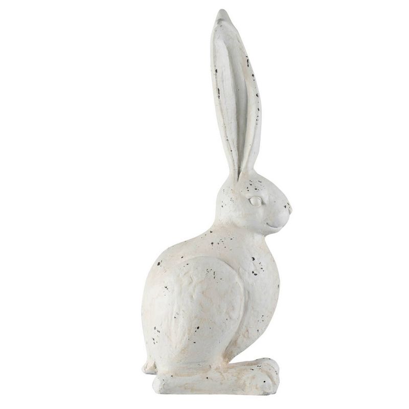 A&#38;B Home Outdoor Decor Small Sitting Rabbit Figurine - White, 3 of 7