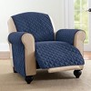 Collections Etc Reversible Spill Resistant Quilted Furniture Protector Cover with Ties - Covers Seat Bottom, Seat Back and 2 Seat Arms - 2 of 4