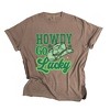 Simply Sage Market Women's Howdy Go Lucky Cowboy Hat Short Sleeve Garment Dyed Tee - 2 of 4