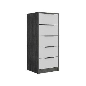 Lyngins Modern 5-Drawer Dresser with Metal Handles,Chest of Drawers,Tall Dresser,Storage Furniture for Bedroom,Living Room - 1 of 4