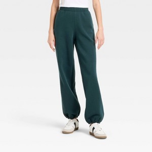 Women's Cinched Fleece Jogger Sweatpants - JoyLab™ - 1 of 3